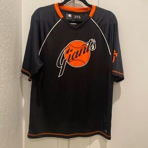 TX3 Cool Fabric Mens Sporty Black Orange San Francisco Giants T-Shirt Size L